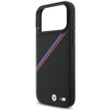 BMW pouzdro M Tricolor Metal Logo MagSafe pro iPhone 17 Pro Max – černé