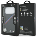 BMW pouzdro M Tricolor Metal Logo MagSafe pro iPhone 17 Pro Max – černé