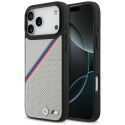 BMW pouzdro M Tricolor Metal Logo MagSafe pro iPhone 17 Pro Max – šedé