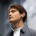 Joyroom JR-EW01 in-ear wired mini jack headphones with remote control - white