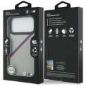 BMW pouzdro M Tricolor Metal Logo MagSafe pro iPhone 17 Pro Max – šedé