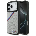 BMW pouzdro M Tricolor Metal Logo MagSafe pro iPhone 17 Pro – šedé