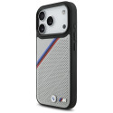 BMW pouzdro M Tricolor Metal Logo MagSafe pro iPhone 17 Pro – šedé