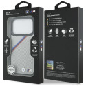 BMW pouzdro M Tricolor Metal Logo MagSafe pro iPhone 17 Pro – šedé