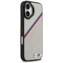 BMW M Tricolor Metal Logo MagSafe kryt pro iPhone 17 – šedý