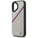 BMW M Tricolor Metal Logo MagSafe kryt pro iPhone 17 – šedý