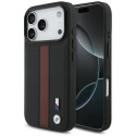 BMW pouzdro M Perforated Stripe Logo MagSafe pro iPhone 17 Pro – červené