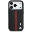 BMW pouzdro M Perforated Stripe Logo MagSafe pro iPhone 17 Pro – červené