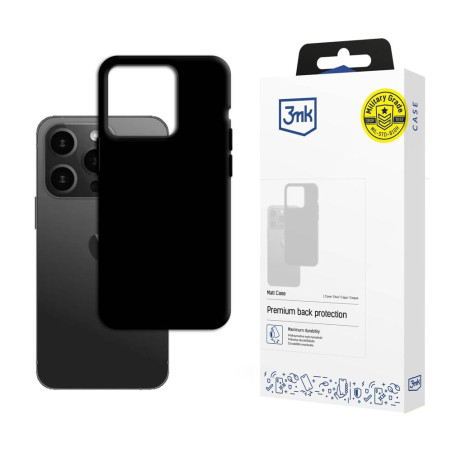 Kryt 3mk Matt Case pro iPhone 15 Pro Max – černý mat