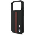 BMW pouzdro M Perforated Stripe Logo MagSafe pro iPhone 17 Pro – červené