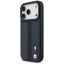 BMW pouzdro M Perforated Stripe Logo MagSafe pro iPhone 17 Pro – tmavě modré