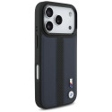 BMW pouzdro M Perforated Stripe Logo MagSafe pro iPhone 17 Pro – tmavě modré