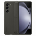 Silicone case for Samsung Galaxy Z Fold 5 with stand and strap - black