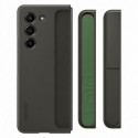 Silicone case for Samsung Galaxy Z Fold 5 with stand and strap - black