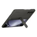 Silicone case for Samsung Galaxy Z Fold 5 with stand and strap - black
