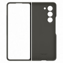 Silicone case for Samsung Galaxy Z Fold 5 with stand and strap - black