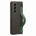 Silicone case for Samsung Galaxy Z Fold 5 with stand and strap - black