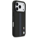 BMW pouzdro M Perforated Stripe Logo MagSafe pro iPhone 17 Pro – modré