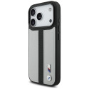 BMW pouzdro M Perforated Stripe Logo MagSafe pro iPhone 17 Pro – šedé