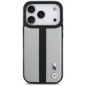 BMW pouzdro M Perforated Stripe Logo MagSafe pro iPhone 17 Pro – šedé