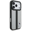 BMW pouzdro M Perforated Stripe Logo MagSafe pro iPhone 17 Pro – šedé