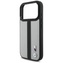 BMW pouzdro M Perforated Stripe Logo MagSafe pro iPhone 17 Pro – šedé