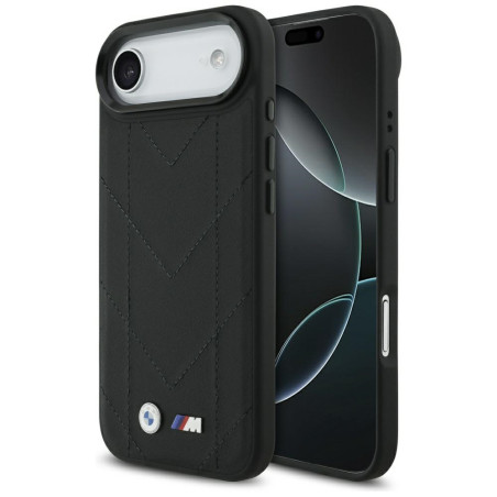 BMW M Quilted Logo MagSafe kryt pro iPhone 17 Air – černý