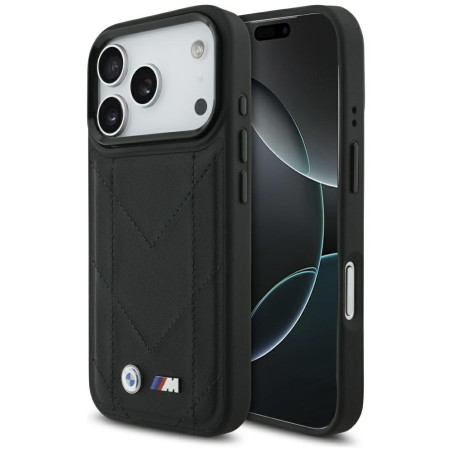 BMW pouzdro M Quilted Logo MagSafe pro iPhone 17 Pro – černé