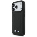 BMW pouzdro M Quilted Logo MagSafe pro iPhone 17 Pro – černé