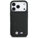 BMW pouzdro M Quilted Logo MagSafe pro iPhone 17 Pro – černé