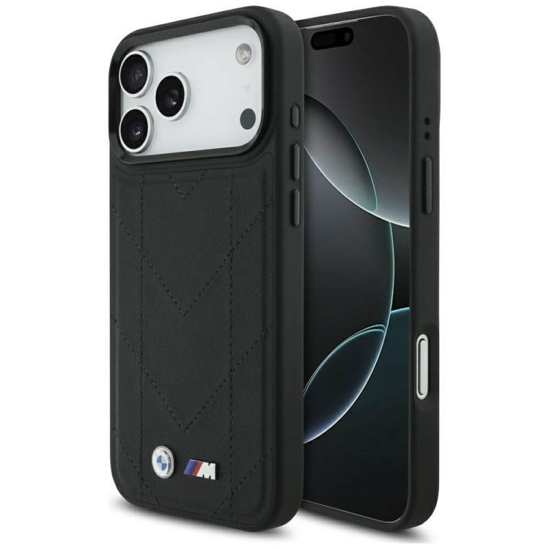 BMW pouzdro M Quilted Logo MagSafe pro iPhone 17 Pro Max – černé