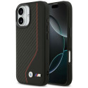 BMW pouzdro M Carbon Line & Logo MagSafe pro iPhone 17 – červené