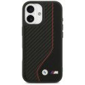 BMW pouzdro M Carbon Line & Logo MagSafe pro iPhone 17 – červené
