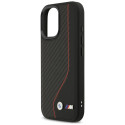 BMW pouzdro M Carbon Line & Logo MagSafe pro iPhone 17 – červené