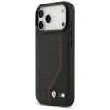 BMW pouzdro M Carbon Line a Logo MagSafe pro iPhone 17 Pro Max – červené
