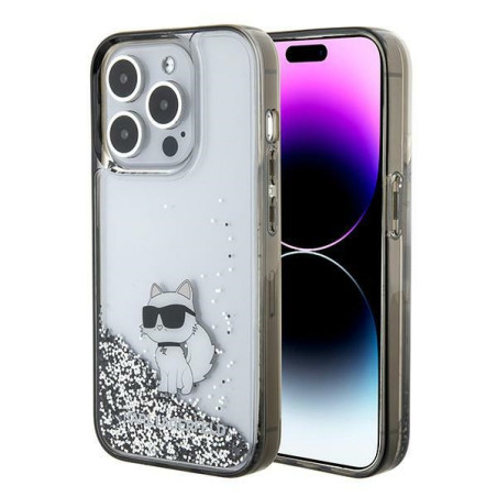 Kryt Karl Lagerfeld CHOUPETTE Liquid Glitter pro iPhone 15 Pro Max