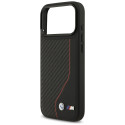 BMW pouzdro M Carbon Line a Logo MagSafe pro iPhone 17 Pro Max – červené