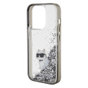 Kryt Karl Lagerfeld CHOUPETTE Liquid Glitter pro iPhone 15 Pro Max