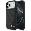 BMW pouzdro M Carbon Line & Logo MagSafe pro iPhone 17 Pro Max – žluté