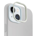 Kryt UNIQ LINO HUE Magclick pro iPhone 15 - světle šedá