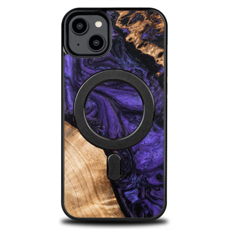 Kryt Bewood UNIQUE VIOLET pro iPhone 15 Plus - purple a black