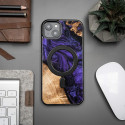 Kryt Bewood UNIQUE VIOLET pro iPhone 15 Plus - purple a black