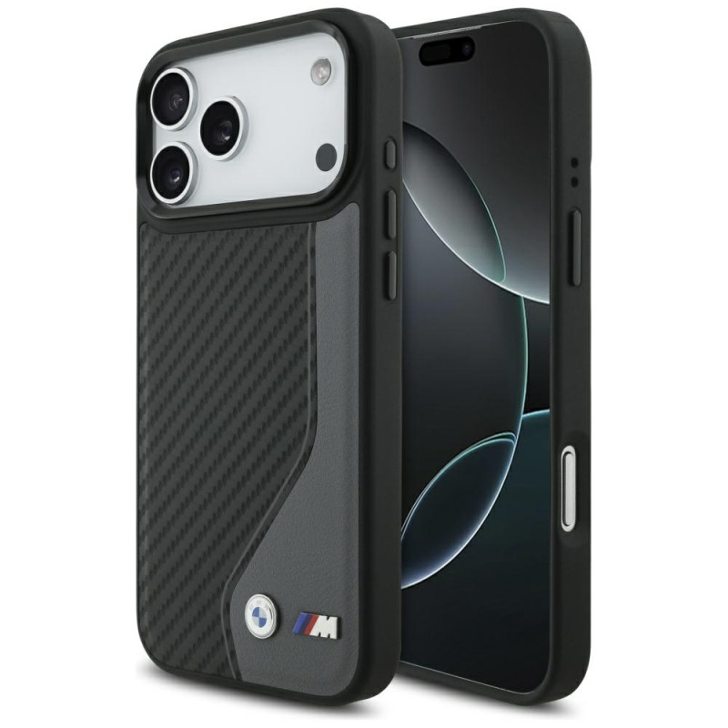 BMW pouzdro M Carbon Logo MagSafe pro iPhone 17 Pro Max – grafitové