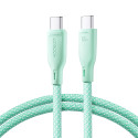 Joyroom Multi-Color Series S-A34 USB-C / USB-C PD 60W cable 1m - green
