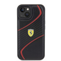 Kryt Ferrari FEHCP15SPTWK pro iPhone 15 – černý