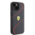Kryt Ferrari FEHCP15SPTWK pro iPhone 15 – černý