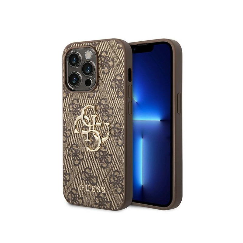 Kryt Guess GUHCP15L4GMGBR pro iPhone 15 Pro - hnědá