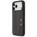 BMW MagSafe pouzdro M Kevlar Lines & Logo pro iPhone 17 Pro Max – černé