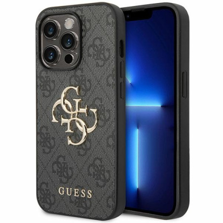 Kryt Guess GUHCP15L4GMGGR pro iPhone 15 Pro – šedá