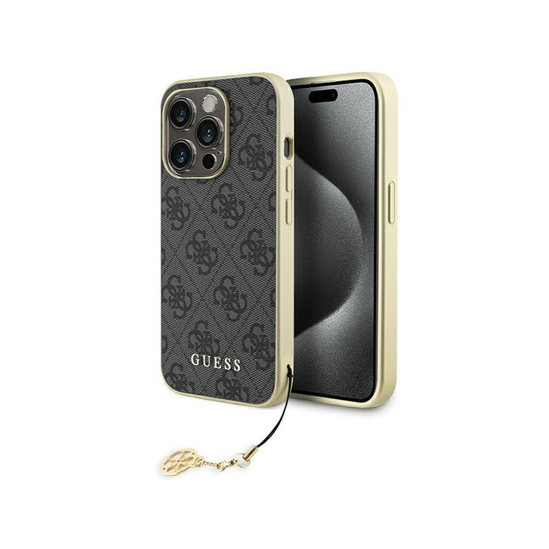 Kryt Guess GUHCP15LGF4GGR pro iPhone 15 Pro - šedá/šedá